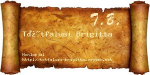 Tótfalusi Brigitta névjegykártya
